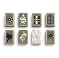 Expédition immédiate en 7 jours – Collection de Mahjong Américain Premium Moderne – 160 Pions en Acrylique – Stock en Gros – Vente en Gros Compétitive
