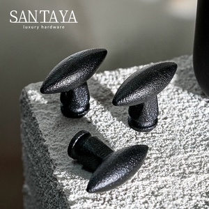 Santaya Mattschwarze Messinggriffe Küchenschrank-Zuggriffe Schlafzimmer-Kleiderschrank-Schubladenknöpfe Möbel-Bronze-Griffe - Product Image 2