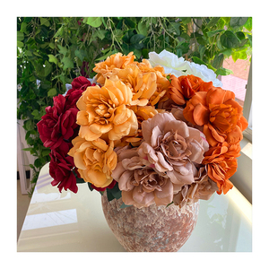 Bouquet di 7 Rose di Neve Artificiali in <span class=keywords><strong>Seta</strong></span> Impermeabile, Venduto Direttamente dalla Fabbrica, Ideale per Matrimoni - Product Image 3