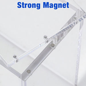 Boîte de présentation <span class=keywords><strong>en</strong></span> acrylique pour cartes Pokémon TCG/ETB/Booster/151 UPC/SPC, protection UV d'usine, série de boîtes, épaisseur 5-8 mm, couvercle magnétique, portable - Product Image 4