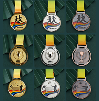 Médaille d'usine du trophée JINZUN Médaille de basket-ball sport plaqué or directement en usine, personnaliser votre propre logo