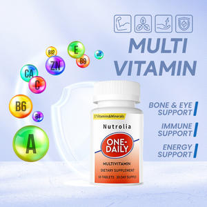 Groothandel op voorraad GMP volwassen ijzer multivitamine tabletten voor vrouwen en mannen, op voorraad, groothandel, 60 stuks, verbeterde immuniteit - Product Image 2