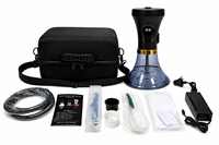 Chicha Électrique Sans Charbon à Double Alimentation avec Contrôle Précis de la Température, Chauffage Remplaçable, Portable pour la Maison et les Voyages