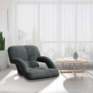 Canapé paresseux pliable Tatami, siège de sol, fauteuil flottant <span class=keywords><strong>sans</strong></span> pieds pour fenêtre, petit <span class=keywords><strong>lit</strong></span> de dortoir, chaise avec dossier et accoudoirs en flanelle pelucheuse - Product Image 3