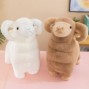 All'ingrosso giocattoli di peluche di pecora per bambini su misura simpatici animali agnelli farciti bambole Juguetes De Lana - Product Image 3
