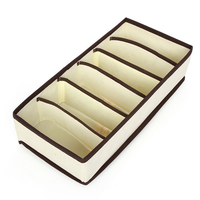 Lot de 4 organiseurs pliables pour tiroirs de sous-vêtements et soutiens-gorge, boîtes de rangement pour vêtements, soutiens-gorge, foulards, cravates et chaussettes