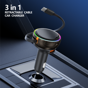 Có thể thu vào xe và homephone sạc 4in1 nhanh chóng nhiều màu sắc siêu mỏng điện thoại weldots Cáp PD USB với đèn sao - Product Image 4