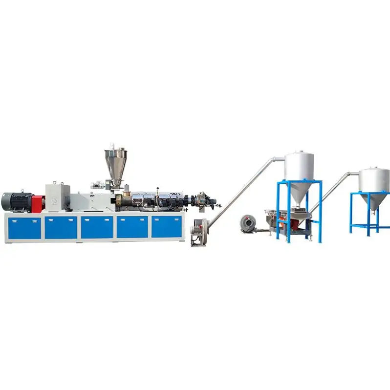 Üst düzey hava serin plastik geri dönüşüm makinası granülatör kullanılan plastik peletleme hattı Tpv granül yapma makinesi