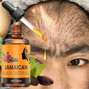 Huile de ricin noire jamaïcaine 30ml, pressée à froid, sérum réparateur pour cheveux et peau - Product Image 3