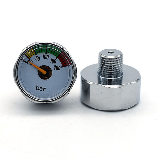 200 bar 250 bar Spiral Tube Small Mini air Pressure Gauge Manometer