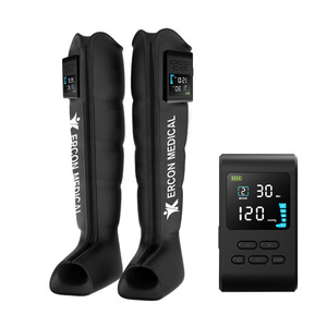 Masajeador de Piernas Portátil de 5 Cámaras con Ondas de Aire, Calor y Compresión Inalámbrica - Product Image 1