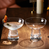 Verres à Margarita Modernes Transparents sans Pied 180ml en Gros avec Couleur et Logo Personnalisés pour Utilisation en Bar