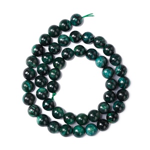 ลูกปัดกลมสีเขียวมรกตขนาด6มม./8มม./10มม. ลูกปัดอัญมณีล้ำค่าลูกปัดหลวมเครื่องประดับการจัดหาจากผู้ผลิต - Product Image 2