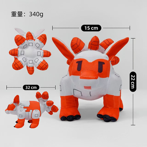 Juguetes de peluche de pulpo pixelado suave estilo <span class=keywords><strong>Minecraft</strong></span>, animales de peluche para máquina de garras, diseño de dibujos animados pixelados, venta al por mayor - Product Image 3