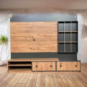 Nilufer unit TV lukisan desain modern mdf furnitur rumah Turki penjualan laris kualitas terbaik desain 2024