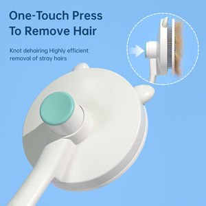 Productos de aseo para mascotas Cepillo de un botón para eliminar el vello Peine de autolimpieza Peine de aseo para perros - Product Image 4