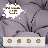 Lit suspendu pour animaux de compagnie, chat, chien, chaise œuf avec support et coussin, livraison directe depuis l'entrepôt