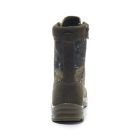 Vente en gros de bottes tactiques à coupe haute personnalisées pour hommes, chaussures d'extérieur plates, respirantes et antidérapantes, en nubuck artificiel
