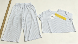 Pijamas para Niños, Conjuntos de Pijamas a Rayas de Color Claro, Ropa de Dormir de Manga Larga para Niñas, Conjunto de Pijama Personalizado, Proveedor de Bambú - Product Image 6