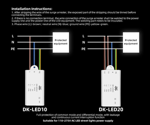 Dispositivo de Protección Contra <span class=keywords><strong>Sobretensiones</strong></span> DIKAI OEM 120/240 VAC, Tecnología TPMOV, Carcasa Impermeable, Protección Completa Contra <span class=keywords><strong>Sobretensiones</strong></span> - Product Image 4