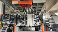 Máquina de moldagem por sopro dupla estação automática de alta precisão para tanques IBC tricapa HDPE