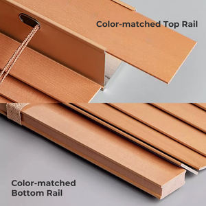 Persianas venecianas <span class=keywords><strong>de</strong></span> madera <span class=keywords><strong>de</strong></span> imitación marrón <span class=keywords><strong>de</strong></span> 2 "con control <span class=keywords><strong>de</strong></span> sistema <span class=keywords><strong>de</strong></span> un solo cable Persianas <span class=keywords><strong>de</strong></span> madera impermeables <span class=keywords><strong>de</strong></span> aspecto Vintage para sala <span class=keywords><strong>de</strong></span> estar - Product Image 4