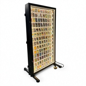 Expositor de Tarjetas Coleccionables de Metal Moderno Personalizado de Fábrica con Luces - Product Image 1