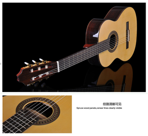 Guitarras Clásicas MC80 Mann's Level, Hechas a Mano, con Tapa Sólida - Product Image 3