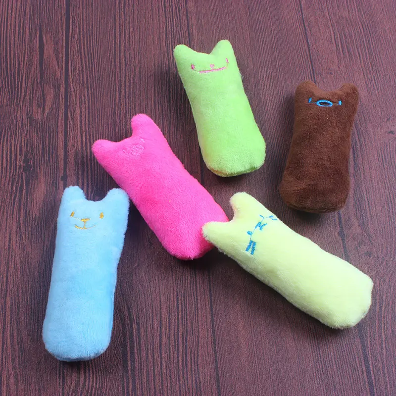 Custom wholesale pet plush toy chew dog linen vocalization bite-resistant molar cat catnip toy
