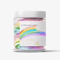 Lotion pour le corps arc-en-ciel au beurre de karité bio huile de noix de coco vitamine C huile d'amande douce hydratation en profondeur raffermissant éclaircissant