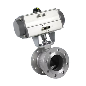 Vanne à boisseau sphérique pneumatique à bride en V OEM VQ647H Miston, régulation et coupure - Product Image 5