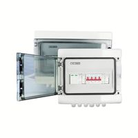 Boîtier de Combinaison DC Étanche IP65 pour Système Solaire Photovoltaïque 1000V 6 Chaînes avec Disjoncteur de Protection Contre la Foudre et Fusible SPD