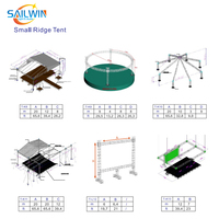Équipement d'exposition CE Système d'affichage à treillis lourd en aluminium Éclairage de scène Dj Truss Square Lighting Truss for Event Light Clamp