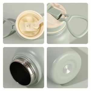 Bouteille d'eau isotherme sport en acier inoxydable avec logo personnalisé, revêtement poudré, 12oz, 17oz, 22oz, 32oz, 40oz - Product Image 4