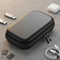 Футляр для хранения и транспортировки USB-флешек, жестких дисков и кабелей для зарядки из ЭВА с жестким корпусом, изготовленный на заказ на заводе