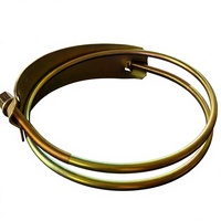 Collier de serrage pour tuyau de 8 pouces, double fil, galvanisé, robuste, pour irrigation agricole, raccordement de tuyaux en caoutchouc, OEM, garantie 3 ans