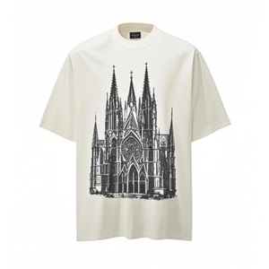T-shirt graphique sérigraphié coupe classique 100 % coton anti-boulochage respirant streetwear décontracté pour homme – Meilleure vente - Product Image 1