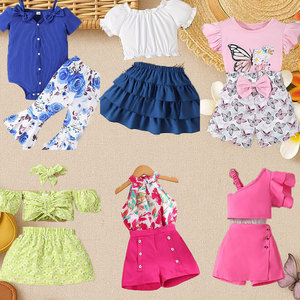 Wholesale <b>Mixed</b> Used Children's Clothing Inventory Summer Children's Cartoon Printed Casual Clothing Style Random Shipment - Product Image 5