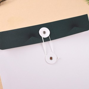 Manufacture Custom Luxury Kraft <strong>Paper</strong> A4 Document <strong>File</strong> <strong>Folder</strong> <strong>With</strong> <strong>String</strong> - Product Image 5