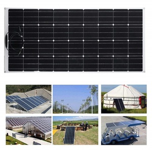 Panneaux solaires haute efficacité 12V 24V 36V 48V 100W 150W 200W 350W Système monocristallin flexible - Product Image 2