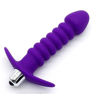 Twisted Silicone Anal Plug Sexspielzeug Vib rating Butt Dildo für erwachsene Männer Prostata Massage Perlen Set - Product Image 4