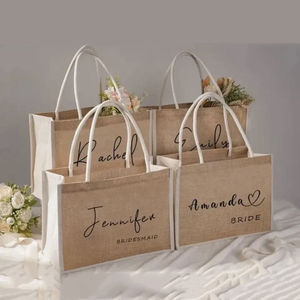 Sacs fourre-tout personnalisés imprimés directement en usine, réutilisables avec poche et logo du sac - Product Image 5