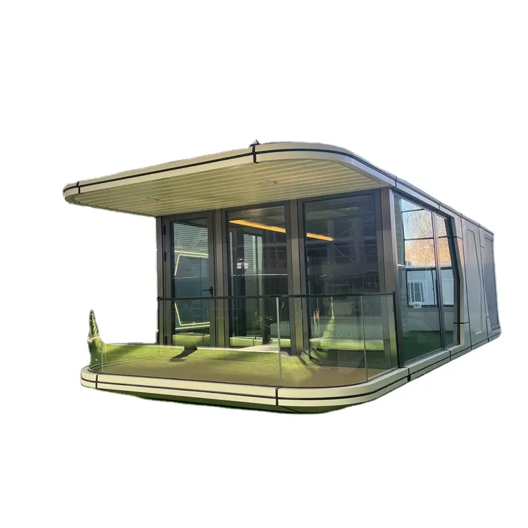 Modern New Aluminum Space Capsule Green House Steel Mobile Integrated House for Home Hotel or Outdoor Use
