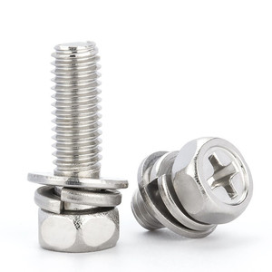 Tornillos de Cabeza Hexagonal y Pernos Combinados de Acero Inoxidable 304 de Alta Calidad, M3-M10, Varios Tamaños, Grado A2-70 - Product Image 5