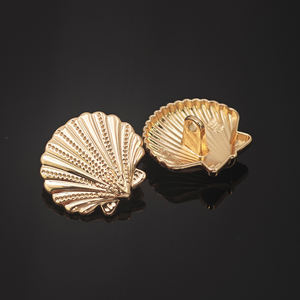 Botones de Costura Personalizados de Fábrica, Botones de Metal con Forma Irregular de Concha Marina, Estrella de Mar, Botones Elegantes para Mujer - Product Image 5