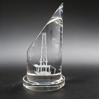 Trofeo de Cristal Neelpure 178563 con Grabado Láser y Diseño Personalizable para Premios del Sector Energético