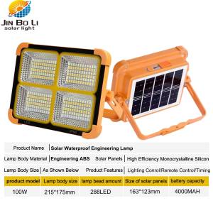 Taşınabilir Güneş Enerjili IP66 Kamp Lambası Şarj Edilebilir Projektör Dış Mekan Kamp Lambası Ev Mobil Acil Durum Aydınlatması - Product Image 2