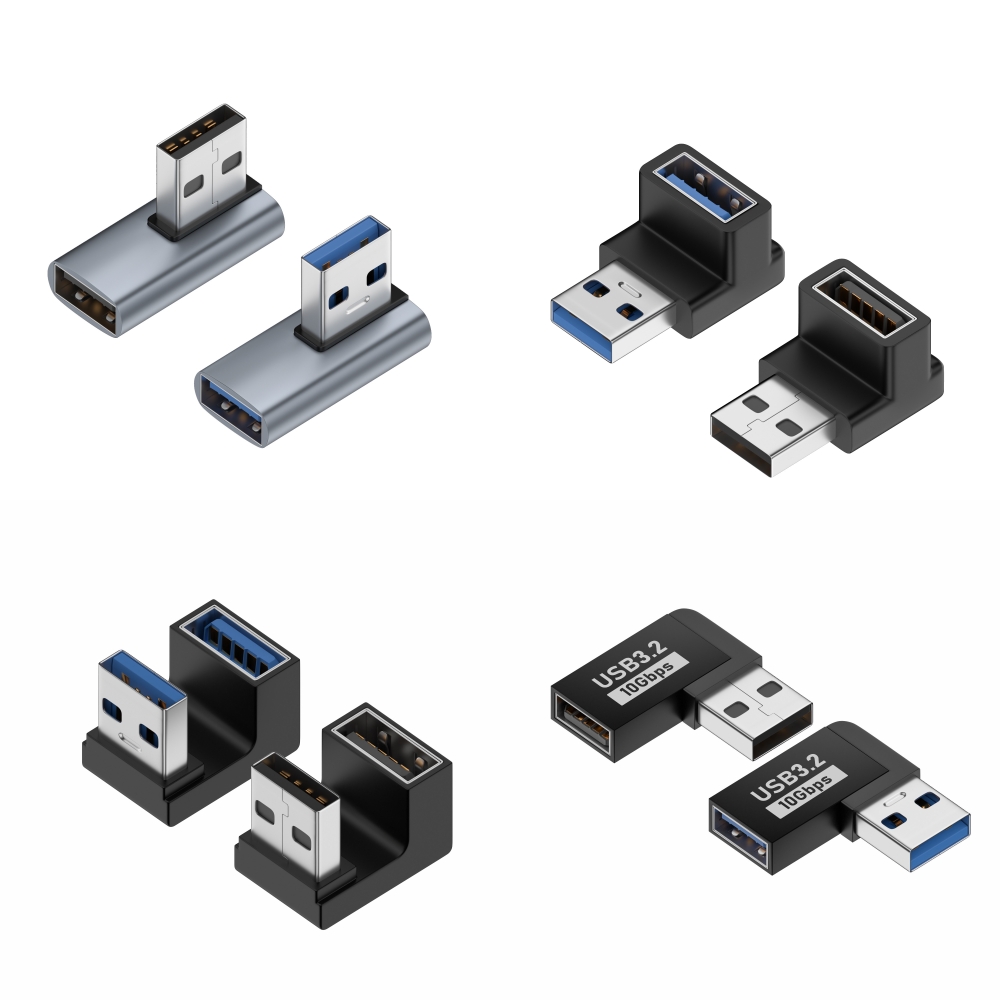 यूएसबी 3.0 करने के लिए 90 डिग्री यूएसबी एडाप्टर सही कोण यूएसबी पुरुष महिला के लिए लैपटॉप SSD हार्ड ड्राइव केबल भरनेवाला