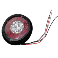 Feux arrière de voiture à 16 LED, ronds, feux de recul, feux de freinage, clignotants pour camion 12V, remorque, camping-car, visage libre