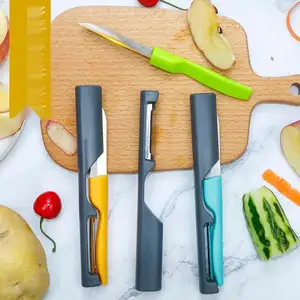 2 In 1 paslanmaz çelik meyve ve sebze soyucu bıçağı mutfak Gadget aksesuarları ev için